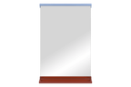Miroir Mural Lun - Auburn Red & Frosty Blue