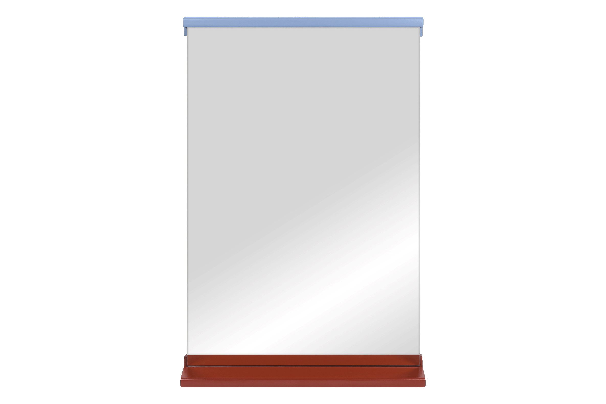 Miroir Mural Lun - Auburn Red & Frosty Blue