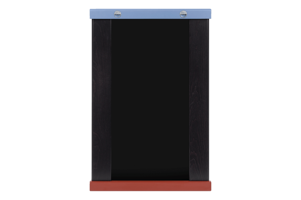 Miroir Mural Lun - Auburn Red & Frosty Blue
