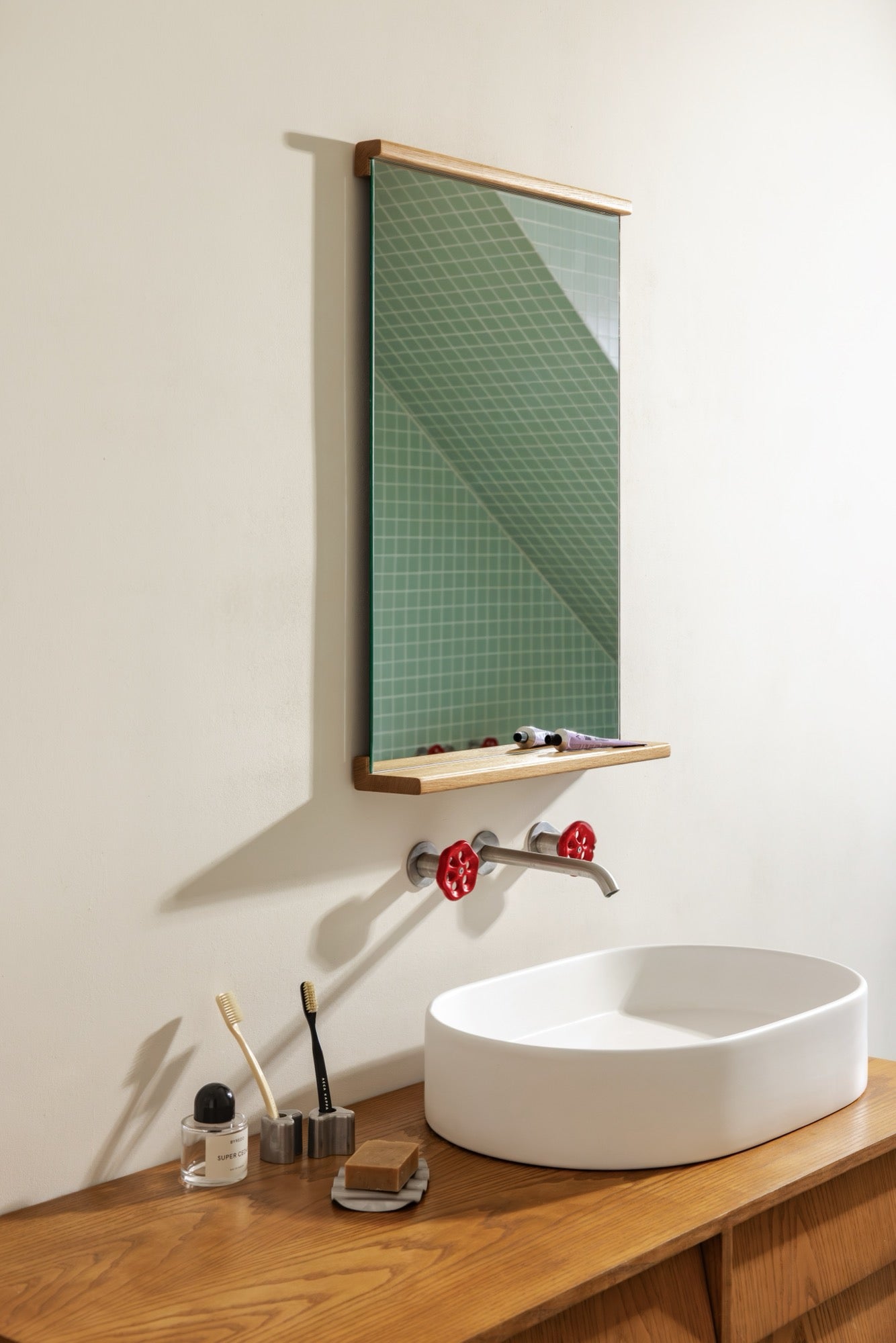 Miroir Mural Lun - Oak