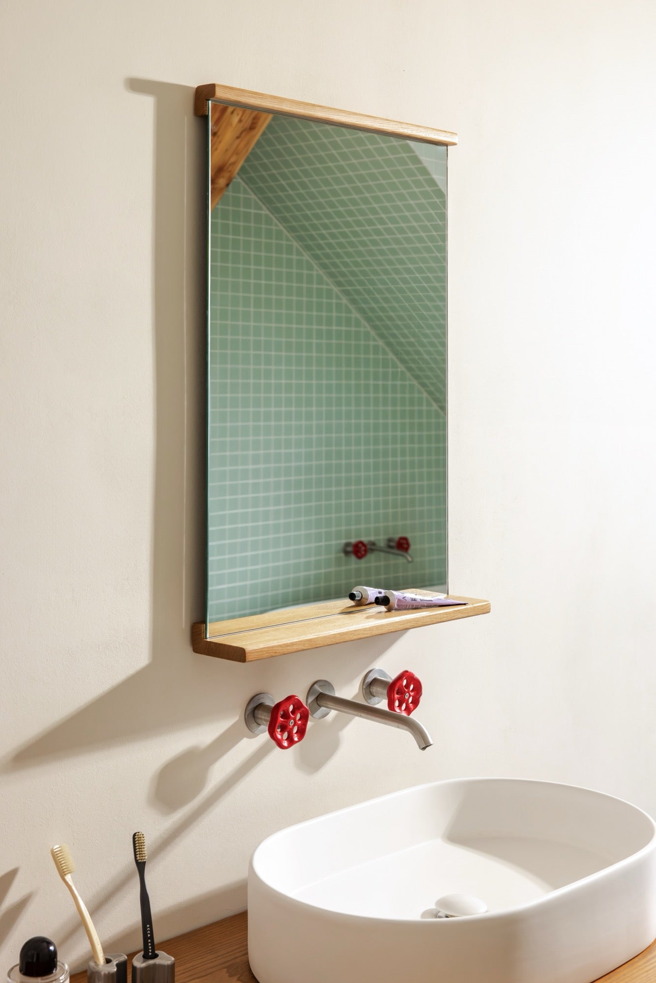 Miroir Mural Lun - Oak