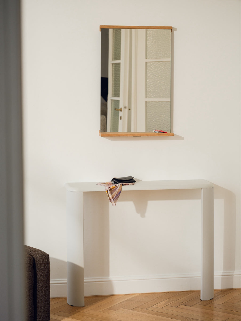 Miroir Mural Lun - Oak