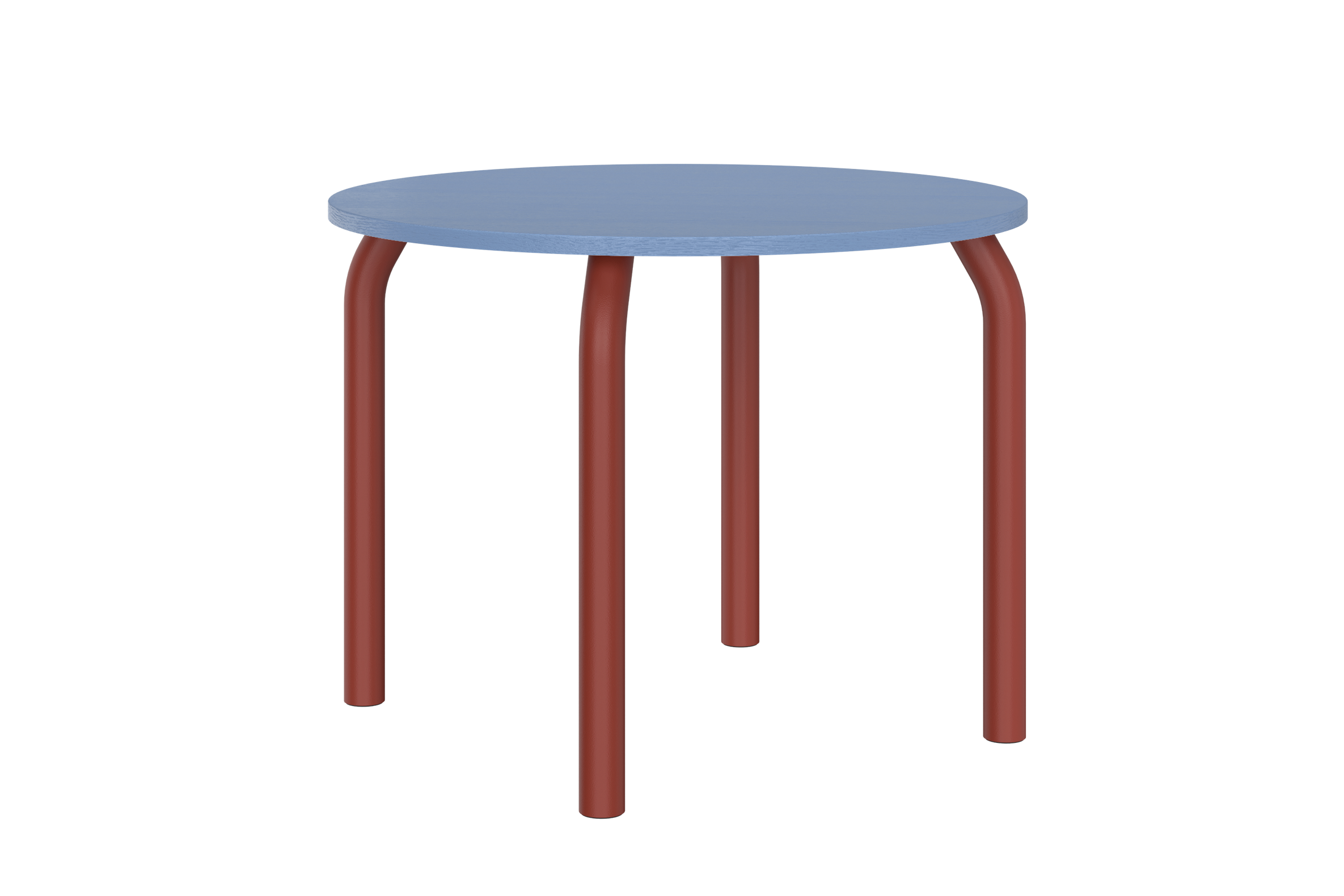 Meko - Table À Manger - Placage Frêne - Frosty Blue & Auburn Red