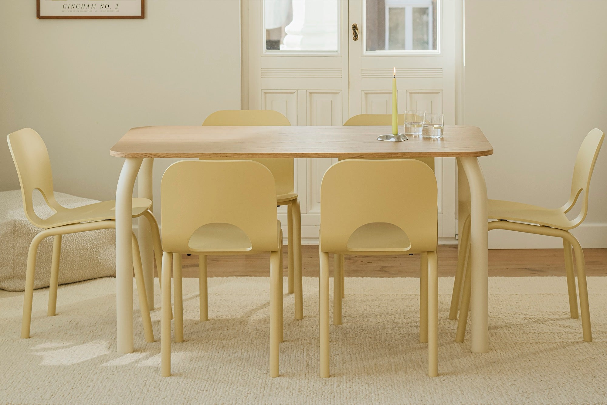Meko - Table À Manger - Placage Frêne - Oak & Piazza Beige