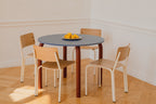 Meko - Table À Manger - Placage Frêne - Frosty Blue & Auburn Red