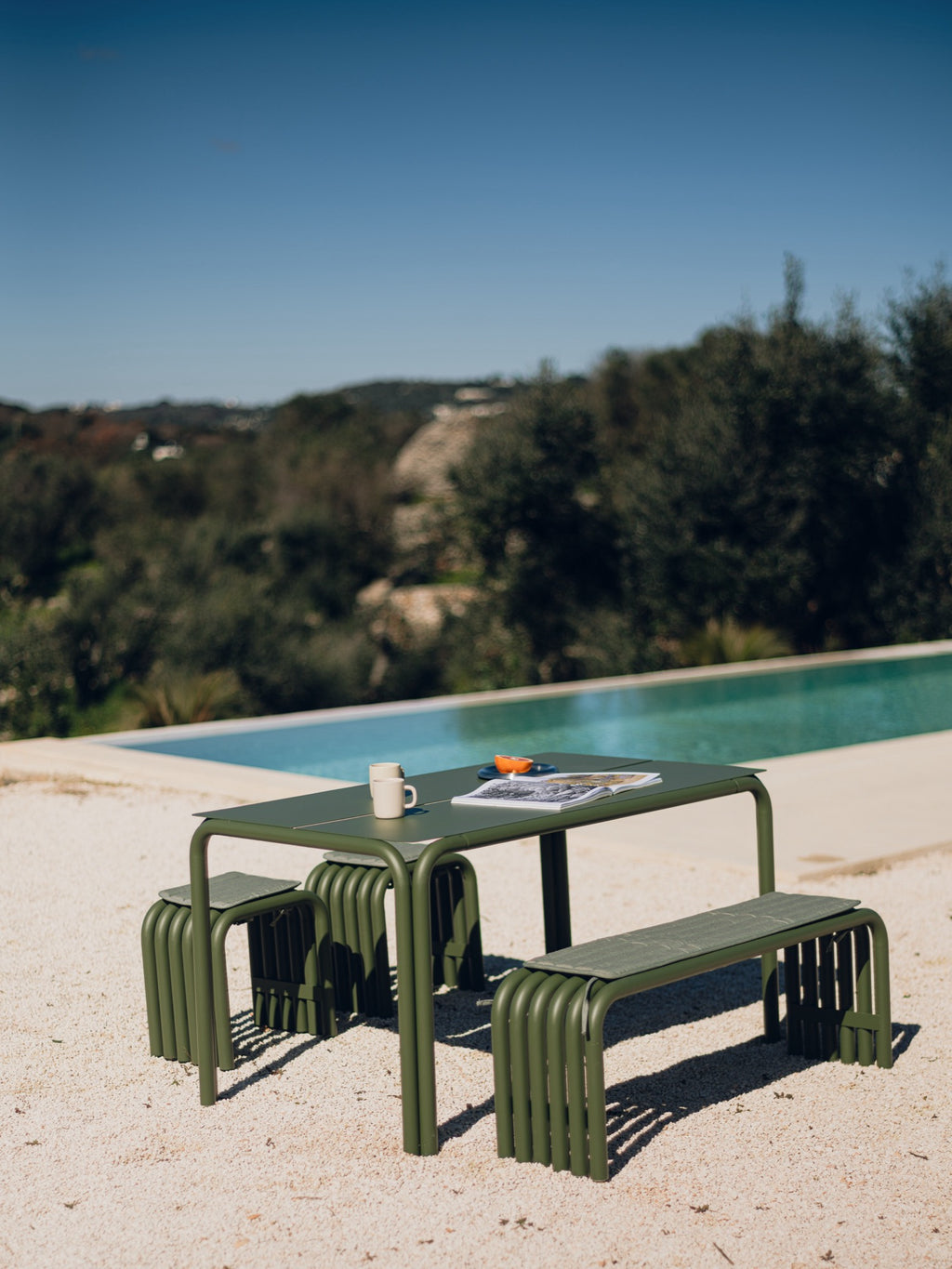 Nokk Bench - Forest Green