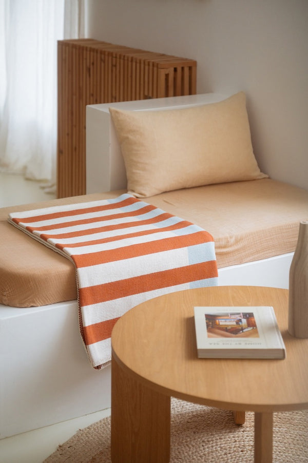 Onu - Plaid - Coton - Terracotta