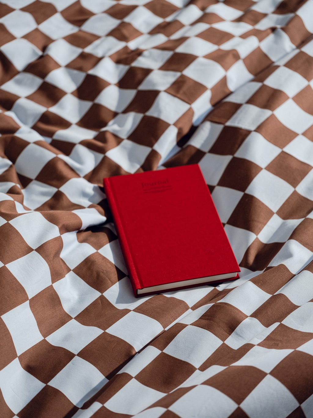 Plu - Housse De Couette - Coton - Baby Blue & Cocoa Brown