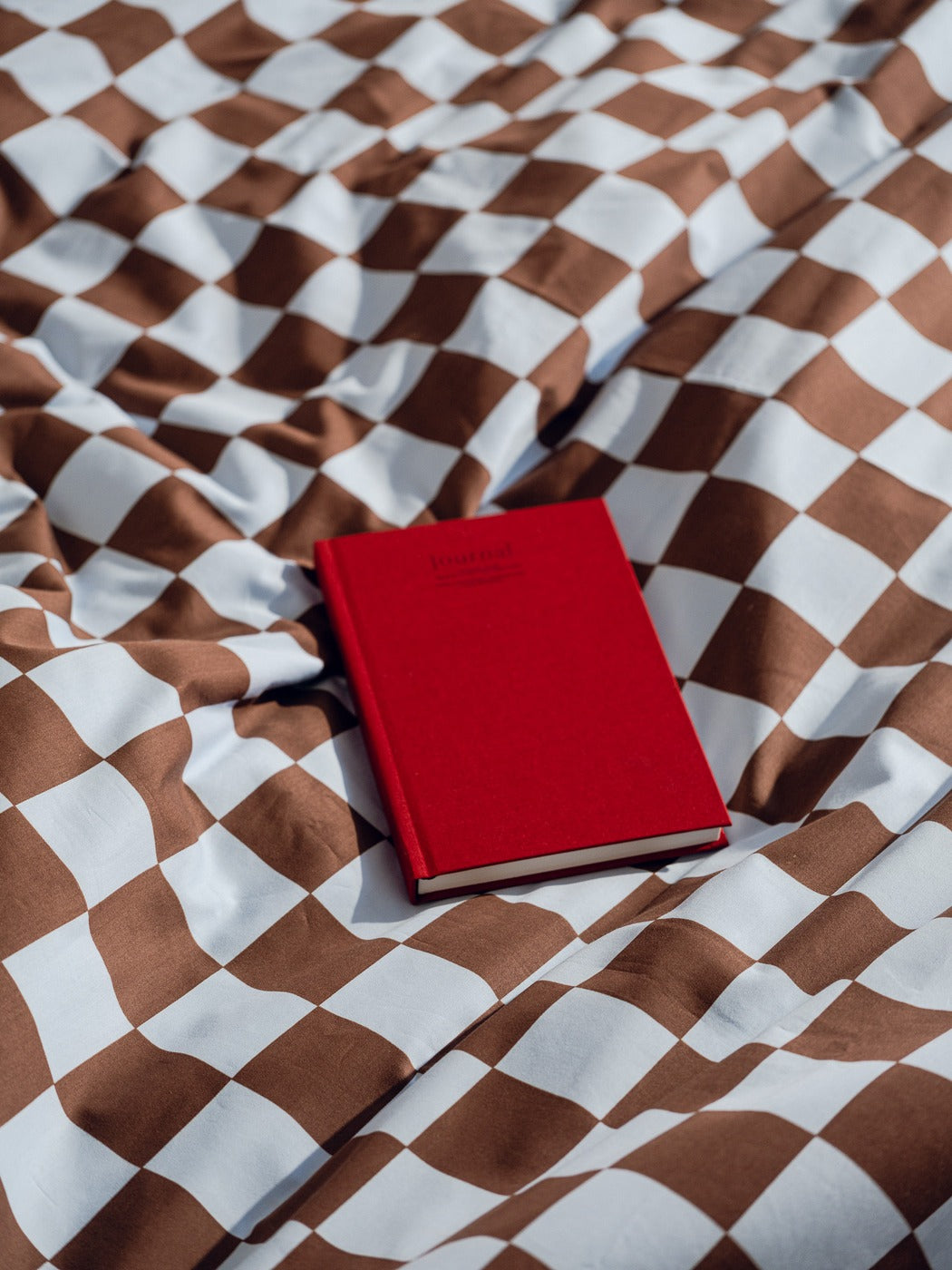 Plu - Housse De Couette - Coton - Baby Blue & Cocoa Brown