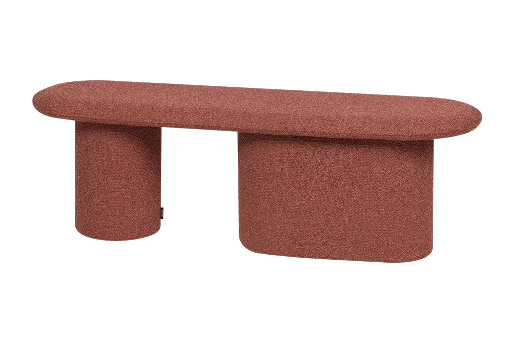 Rull Bench - Brick Red Boucle