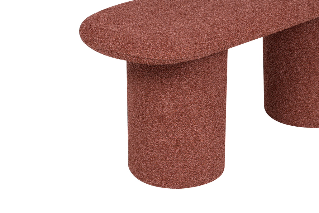 Rull Bench - Brick Red Boucle