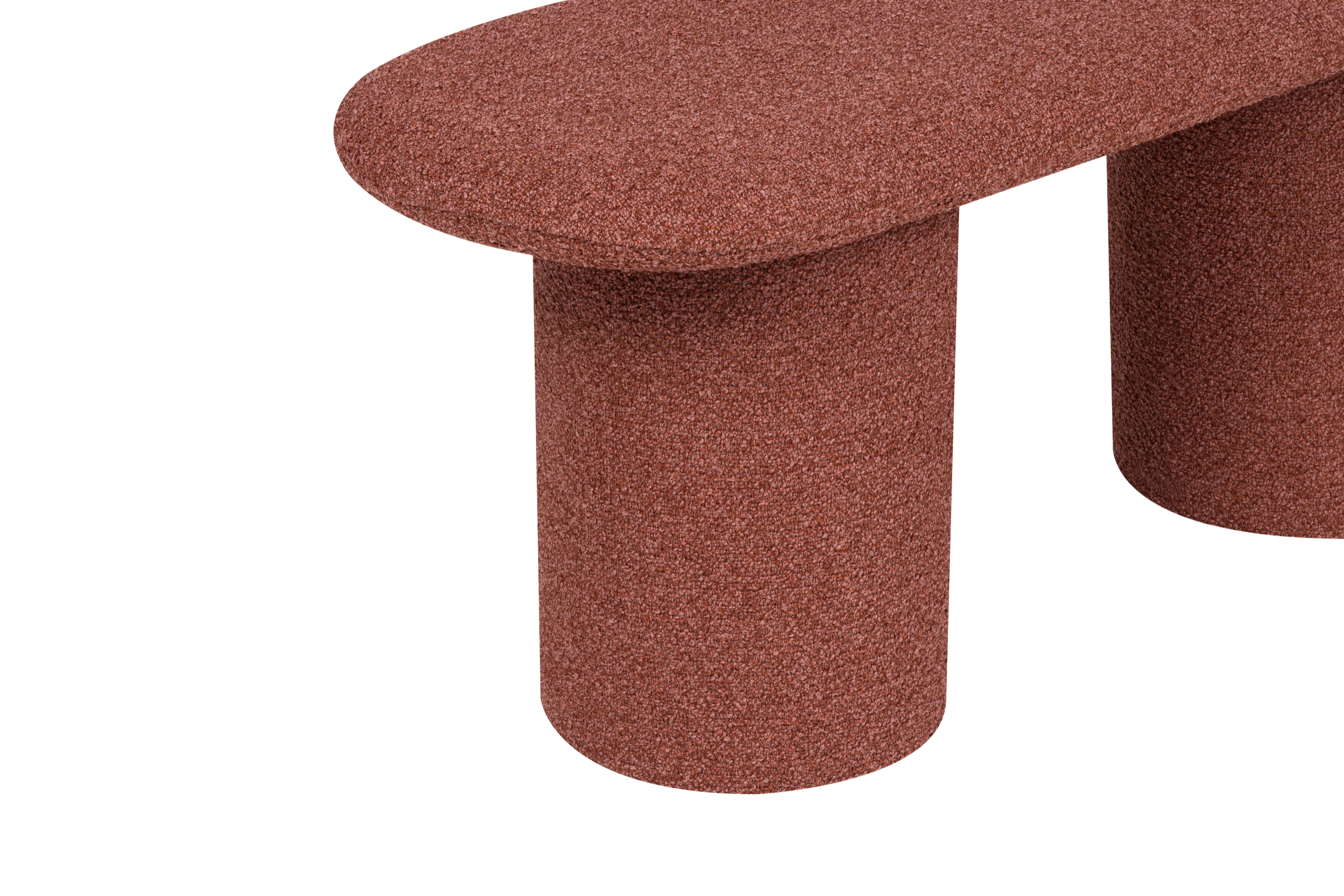 Rull Bench - Brick Red Boucle