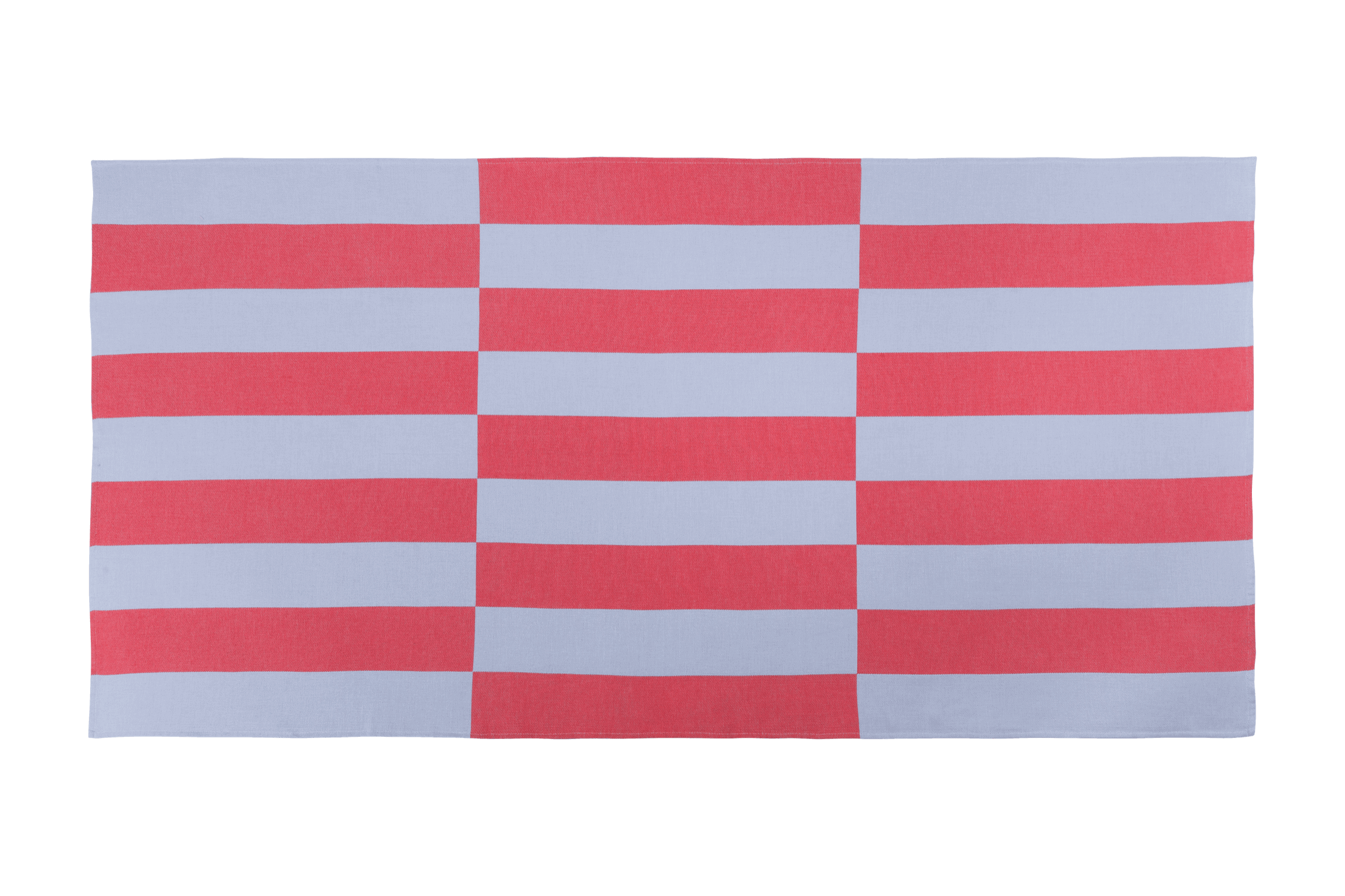 Serviette De Plage Su - Baby Blue & Red