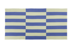 Su - Serviette De Plage - Coton - Lime & Blue