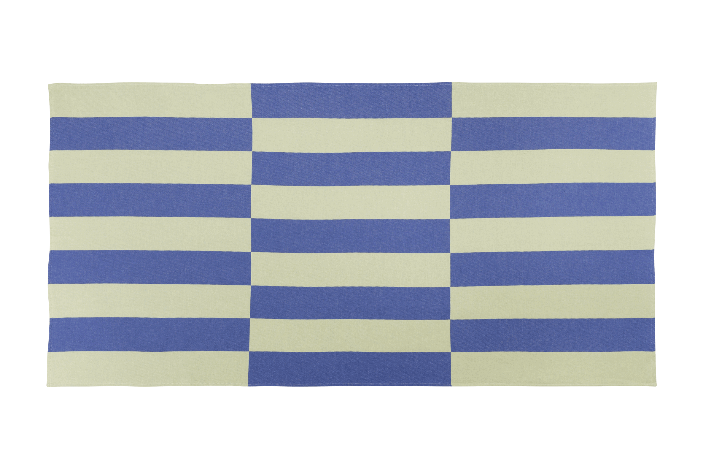 Su - Serviette De Plage - Coton - Lime & Blue