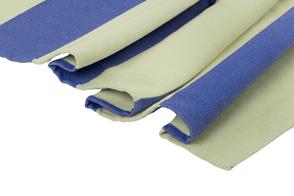 Su - Serviette De Plage - Coton - Lime & Blue