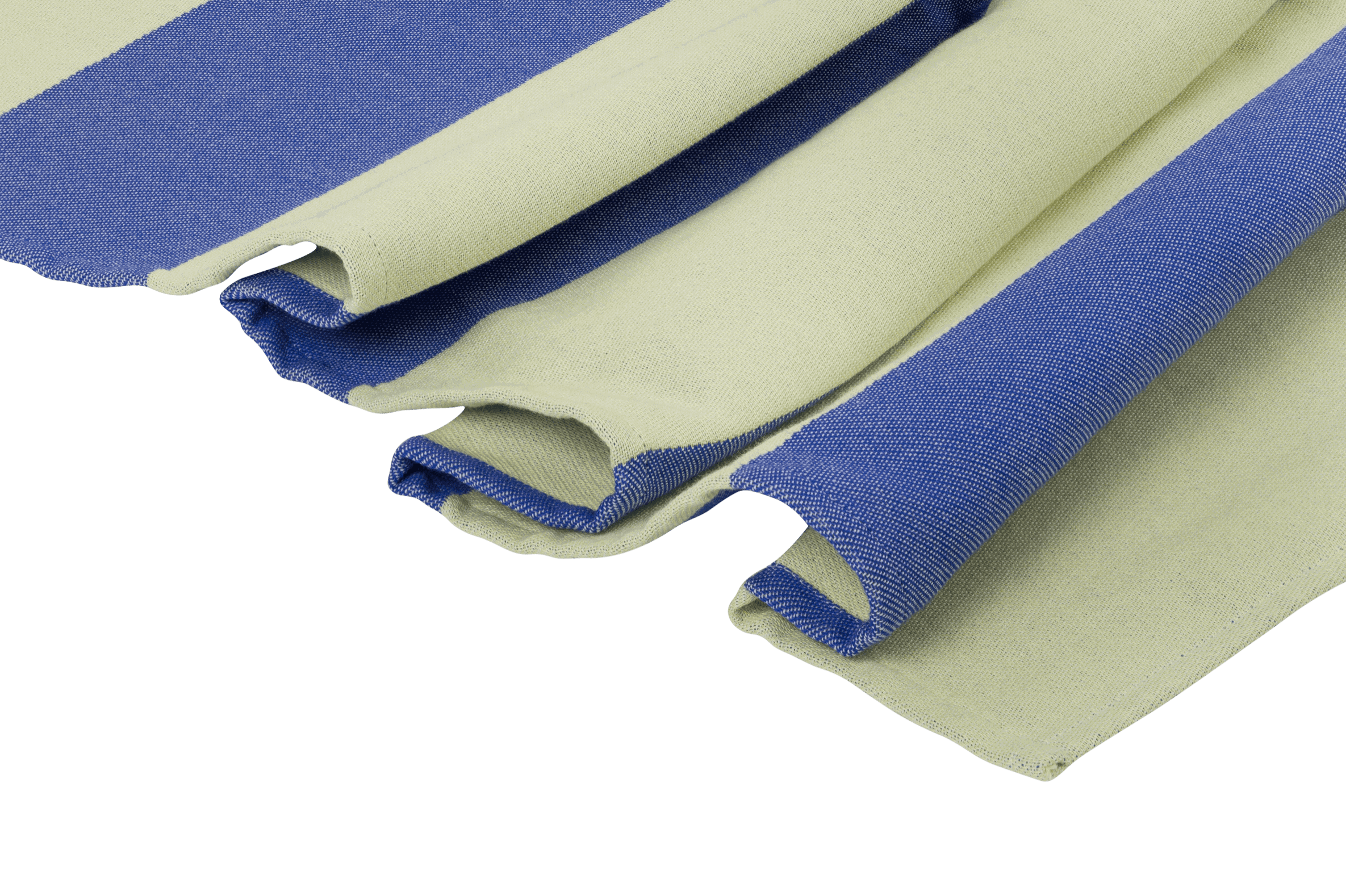Su - Serviette De Plage - Coton - Lime & Blue