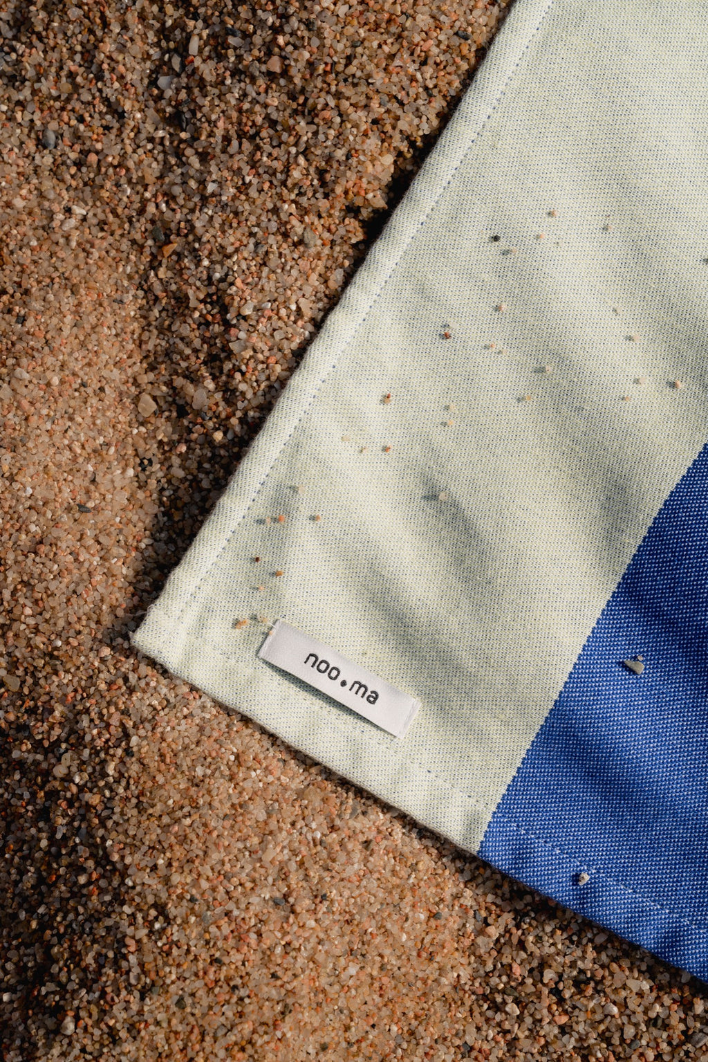 Su - Serviette De Plage - Coton - Lime & Blue