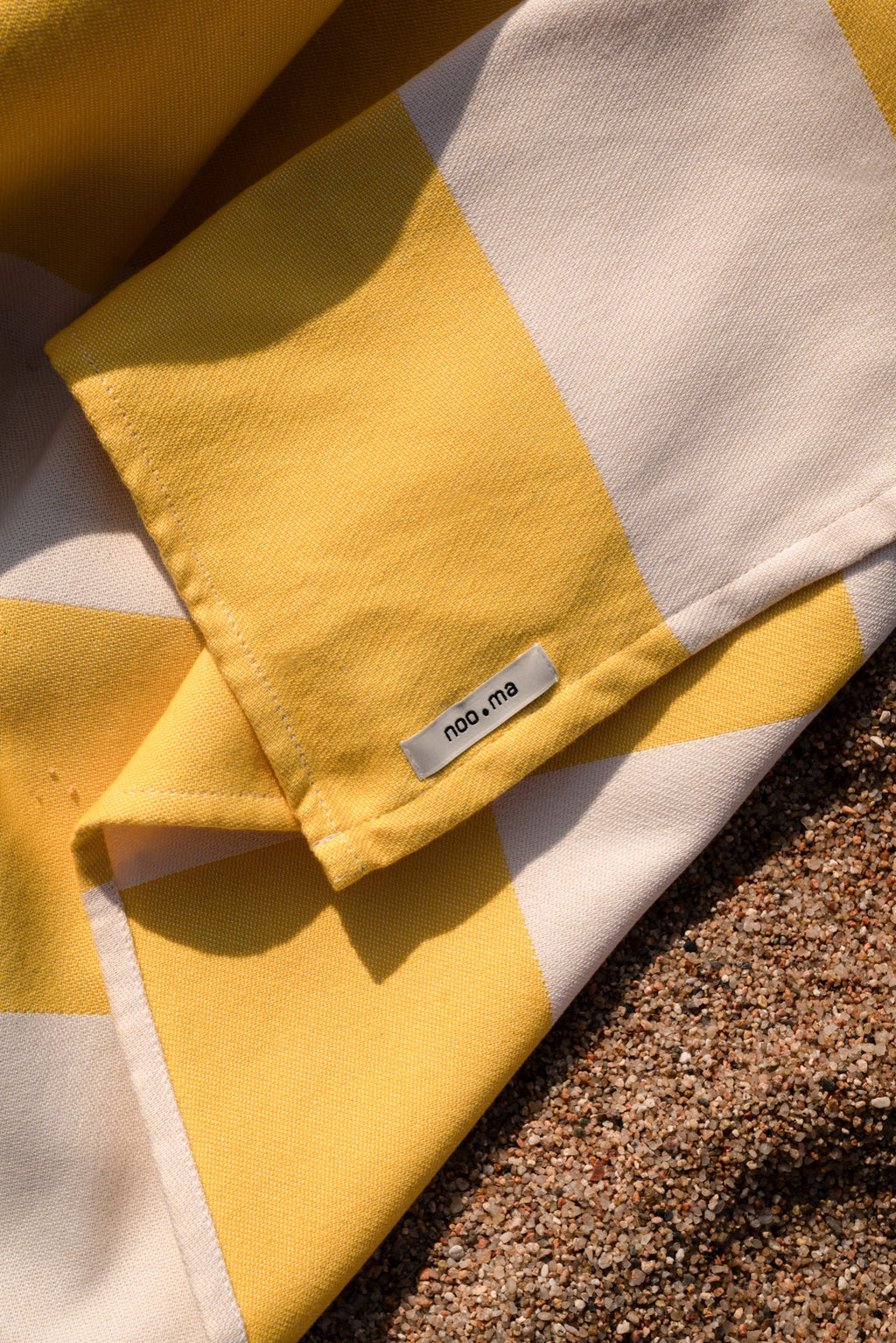 Serviette De Plage Su - Yellow & Beige
