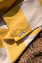 Serviette De Plage Su - Yellow & Beige