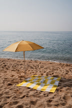 Serviette De Plage Su - Yellow & Beige