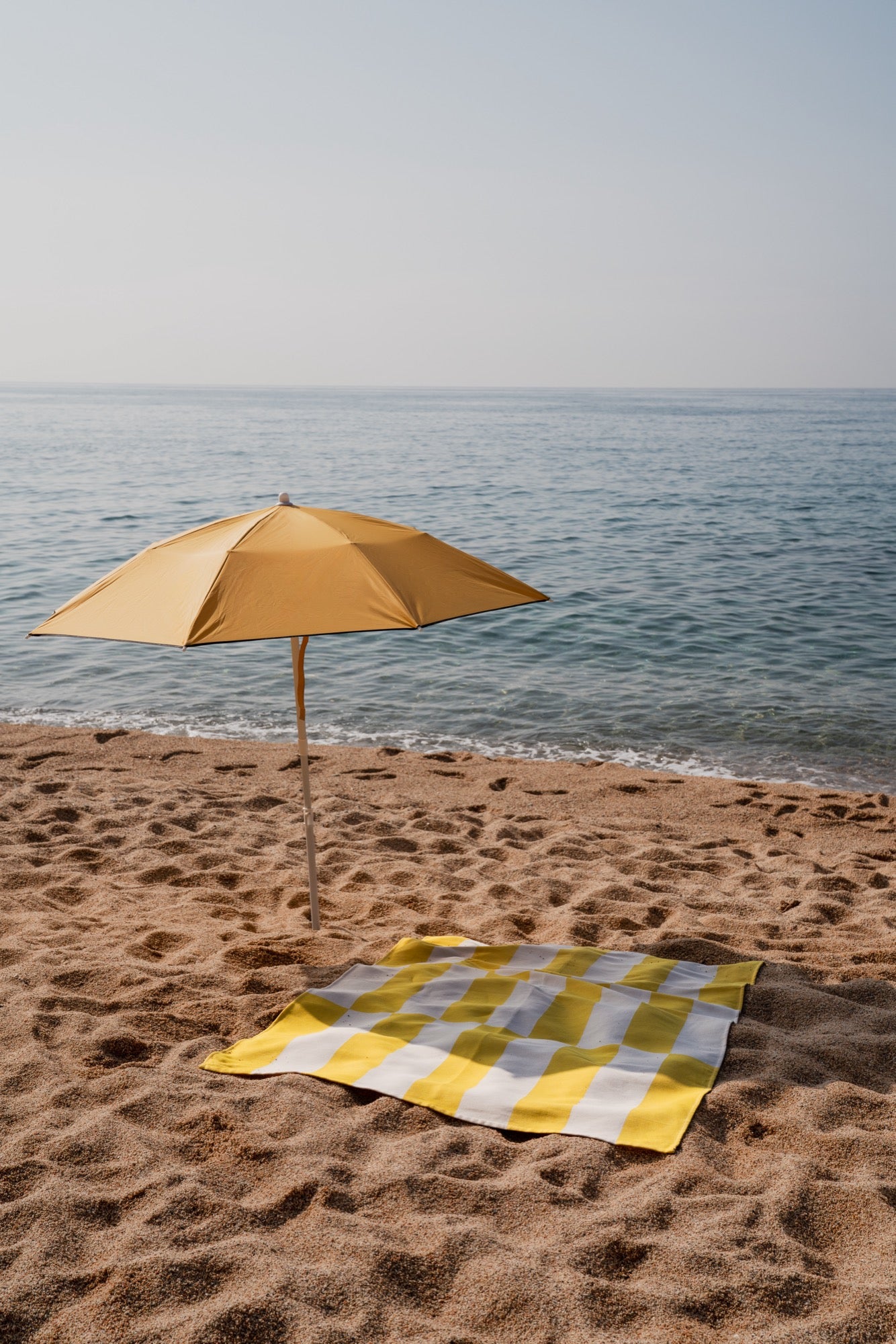 Serviette De Plage Su - Yellow & Beige