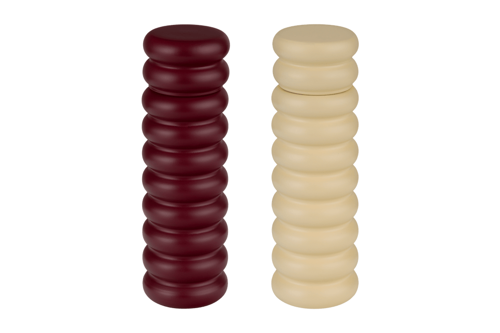 Set of 2 Suli Mills - Burgundy & Yellow