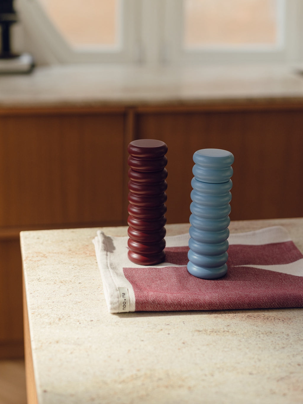 Set of 2 Suli Mills - Burgundy & Blue