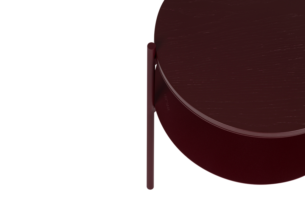 Tu Bedside Table - Wine Berry