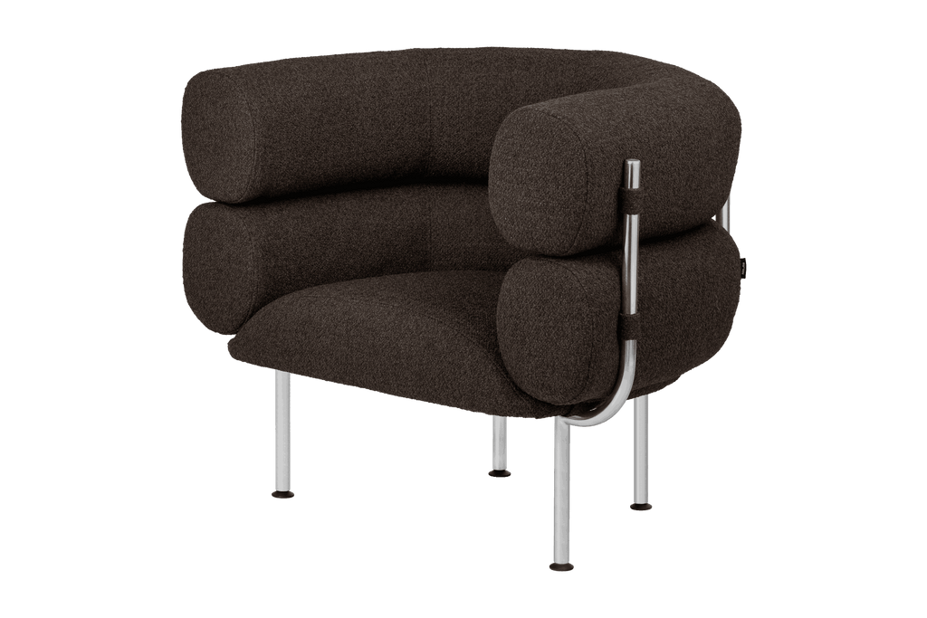 Ubi Armchair - Chocolate Brown Boucle