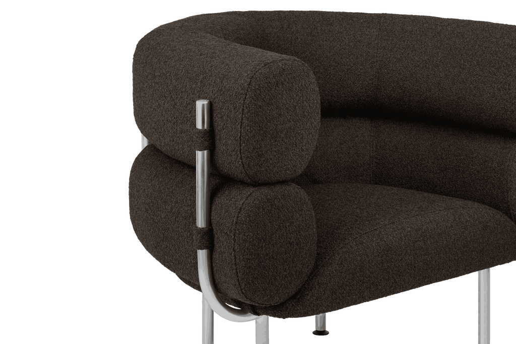 Ubi Armchair - Chocolate Brown Boucle