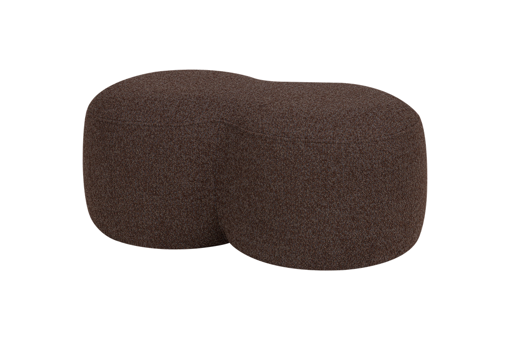 Umbo Pouffe - Chocolate Brown Boucle