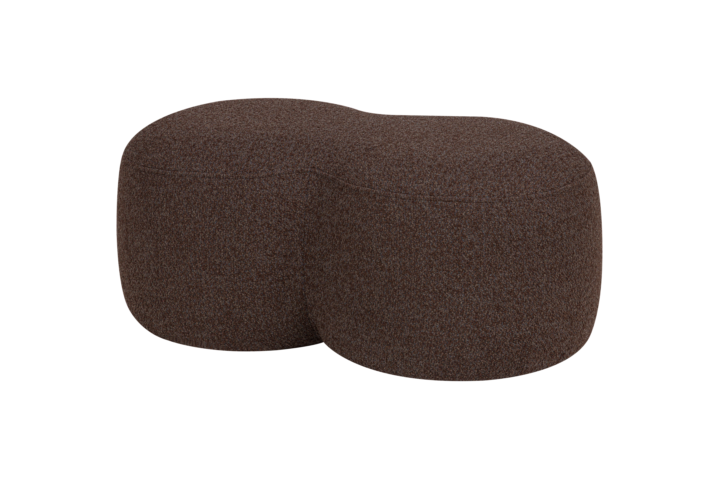 Umbo Pouffe - Chocolate Brown Boucle