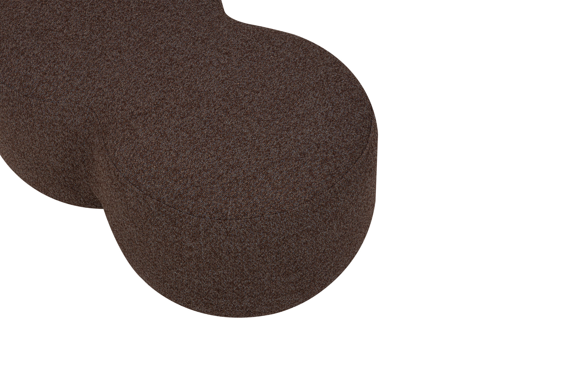 Umbo Pouffe - Chocolate Brown Boucle