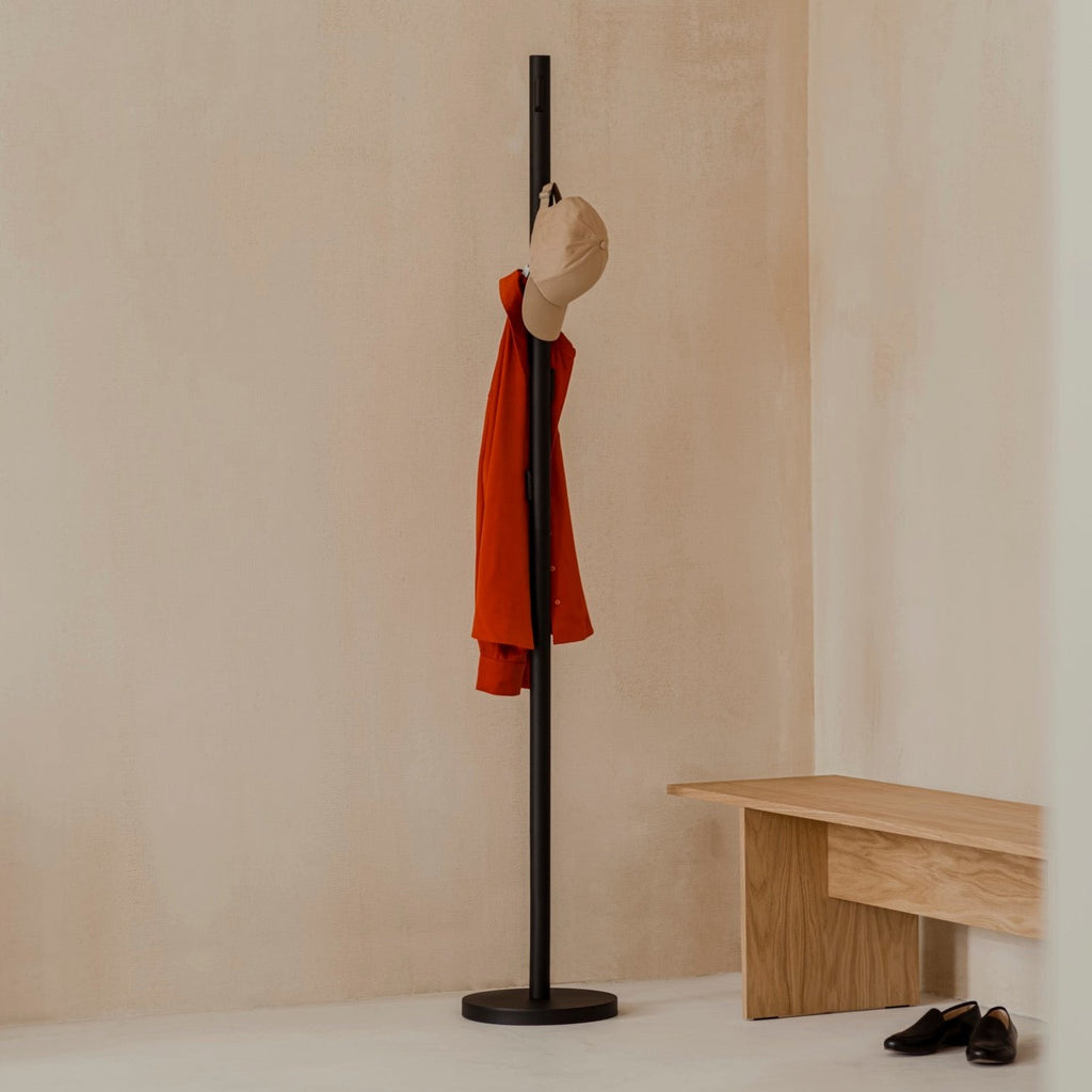 Yuko - Coat Stand - Steel - Vulcano Black