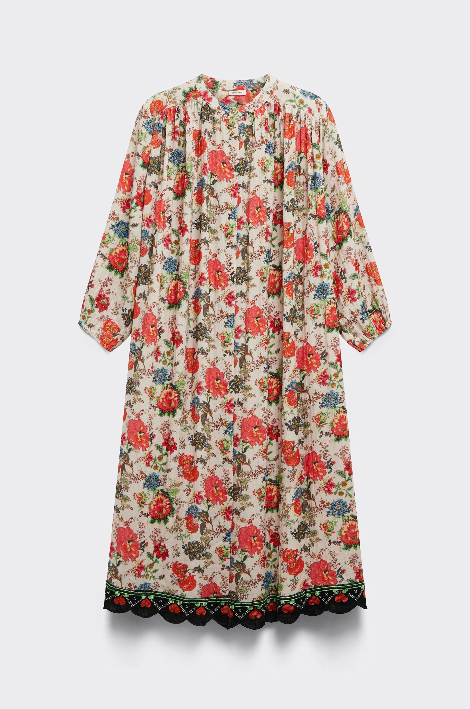 Vestido Largo Jouy - Crudo
