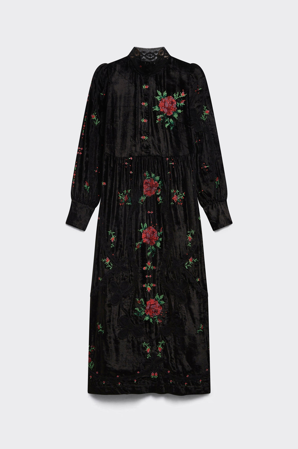 Vestido Largo Nappe - Negro