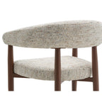Nour - Fauteuil - Tissu Moucheté - Beige