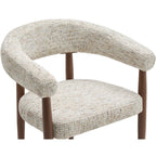 Nour - Fauteuil - Tissu Moucheté - Beige