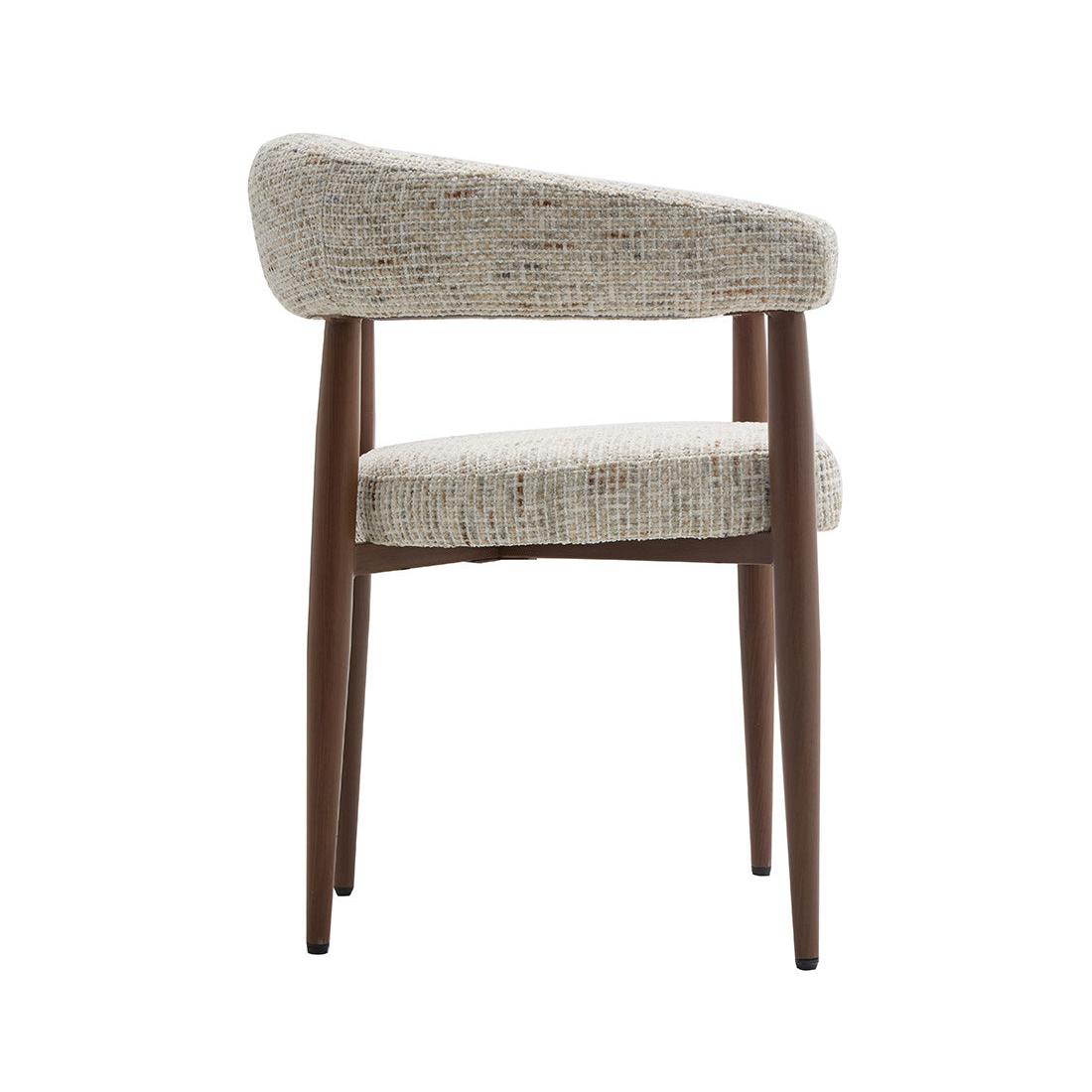 Nour - Lot De 2 Fauteuils - Tissu Moucheté - Beige