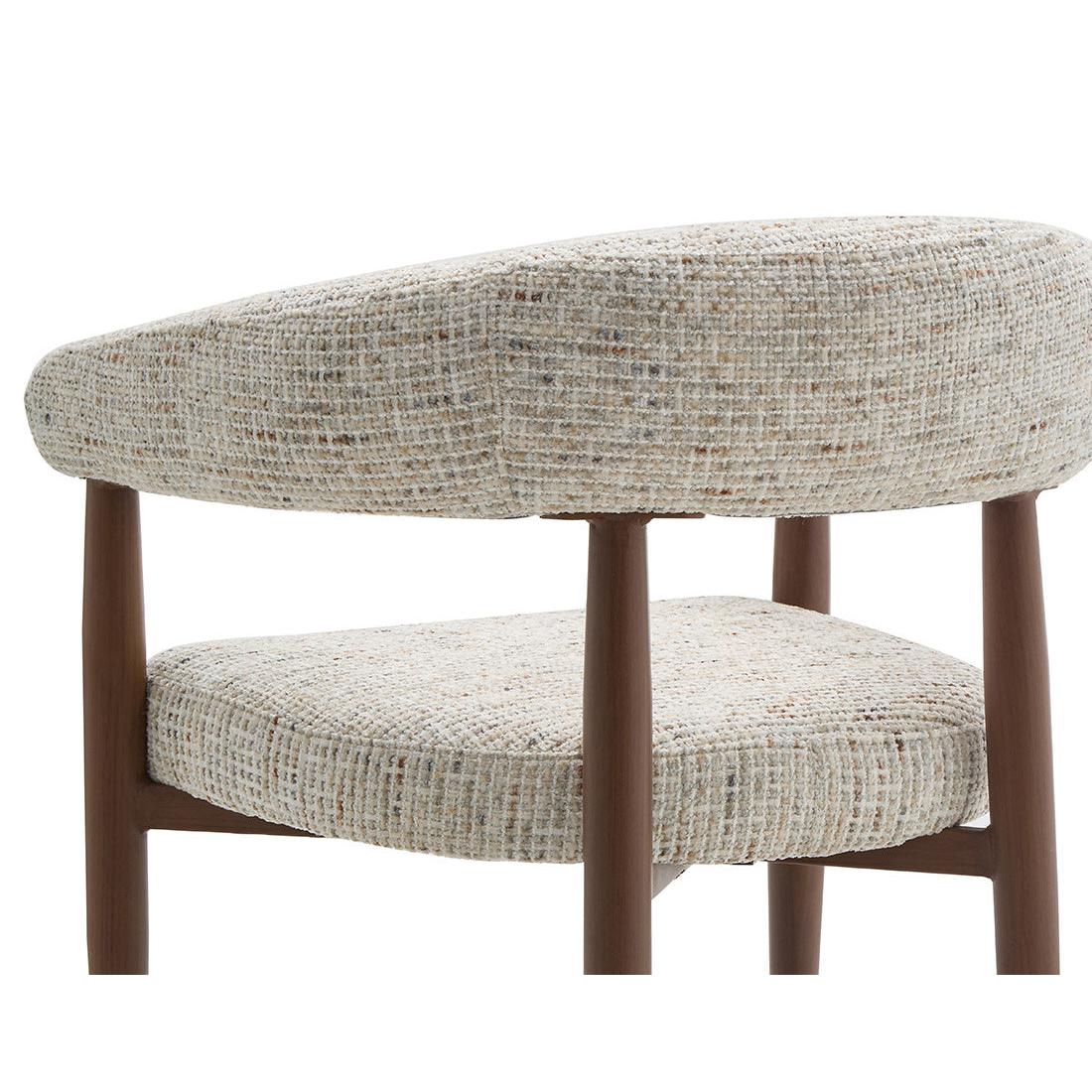 Nour - Lot De 2 Fauteuils - Tissu Moucheté - Beige
