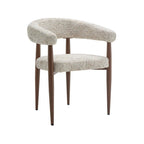 Nour - Lot De 2 Fauteuils - Tissu Moucheté - Beige