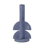 Bess - Candle Holder - Blue - Polyresin