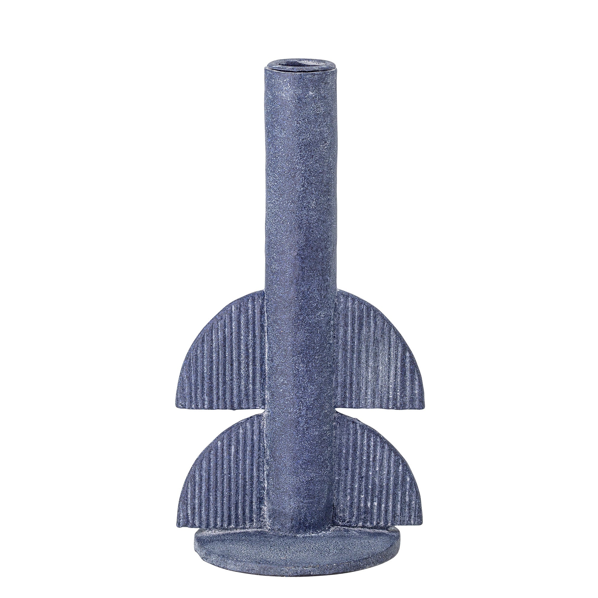 Bess - Candle Holder - Blue - Polyresin