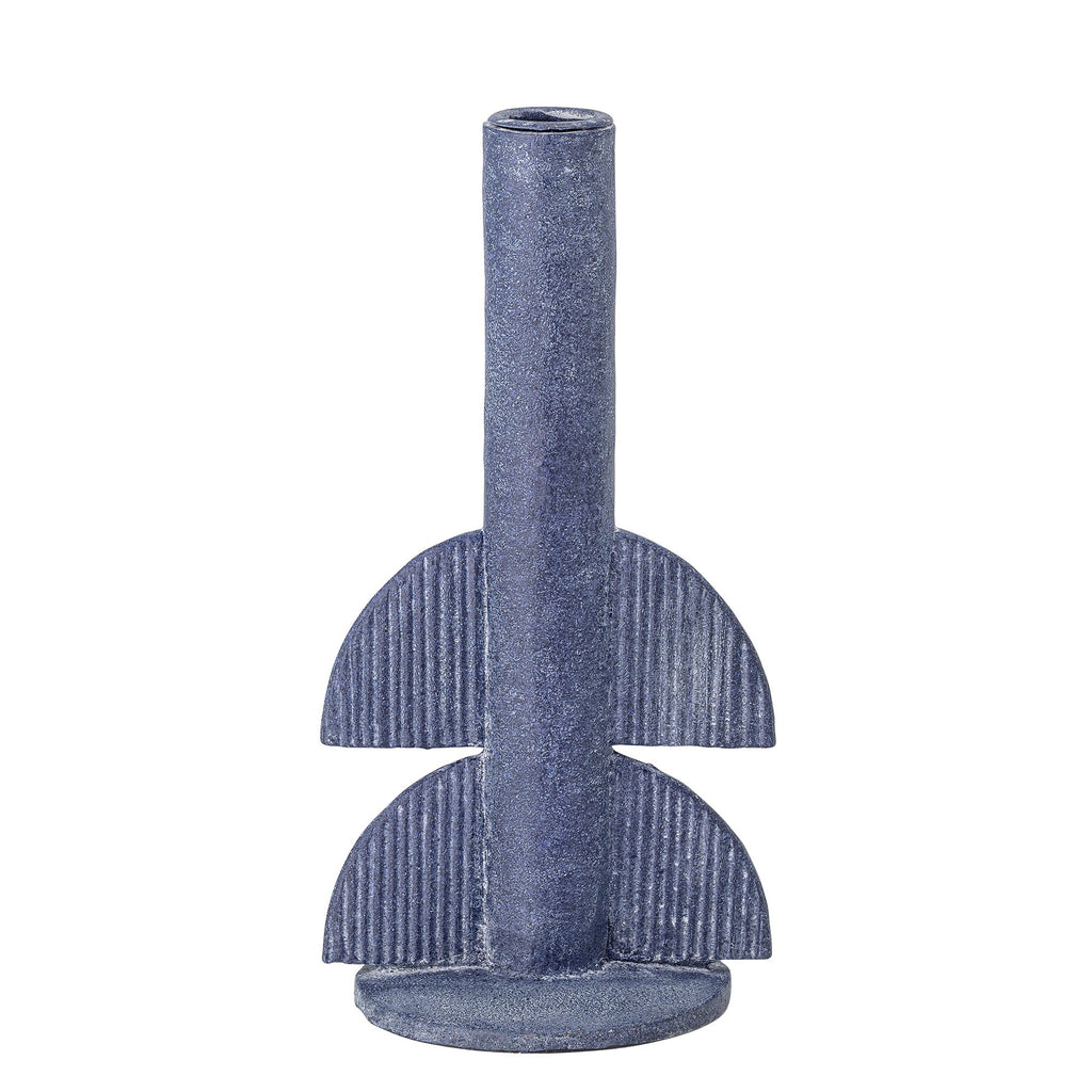 Bess - Lote de 6 Portavelas - Azul - Polirresina