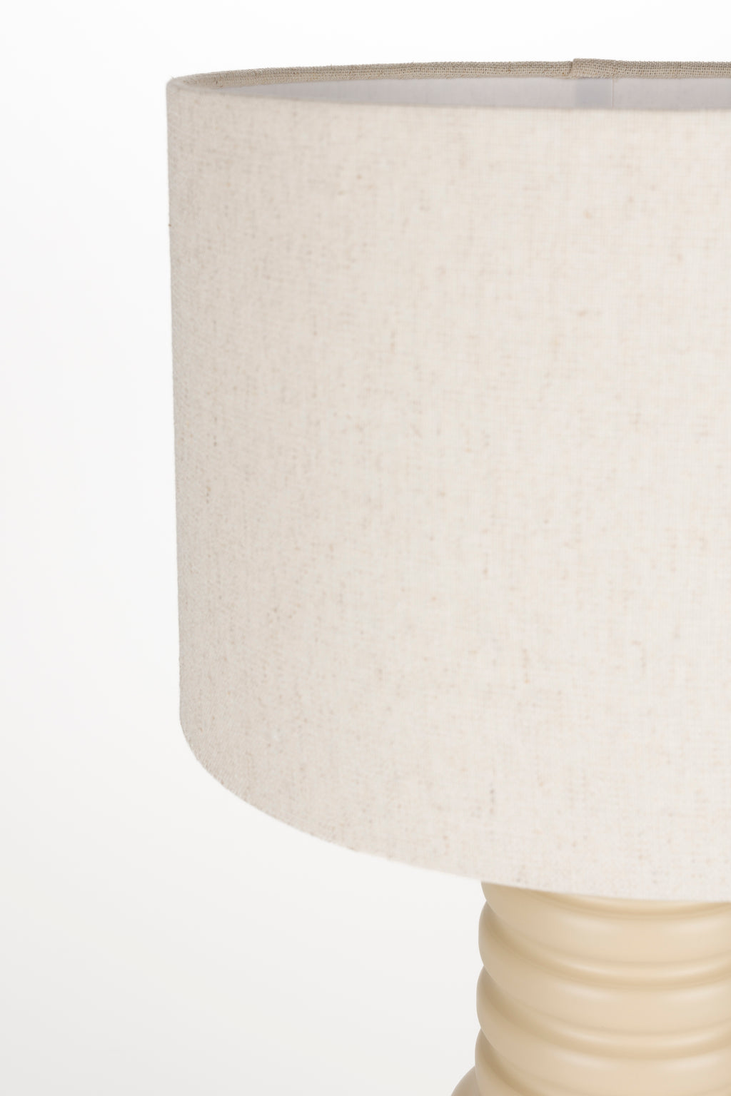 Six - Lámpara De Mesa - Hierro - Beige