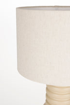 Six - Lámpara De Mesa - Hierro - Beige