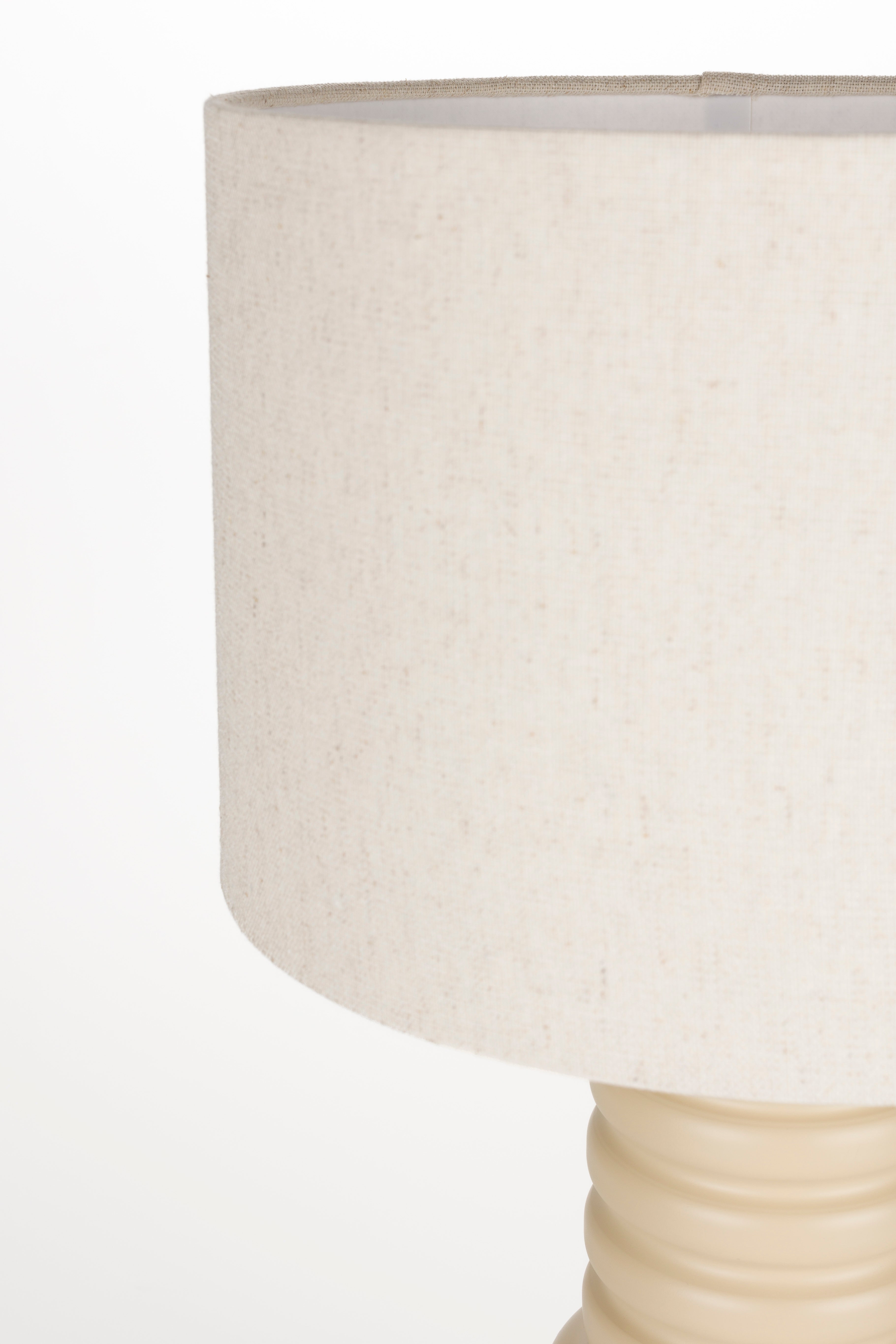 Six - Lámpara De Mesa - Hierro - Beige