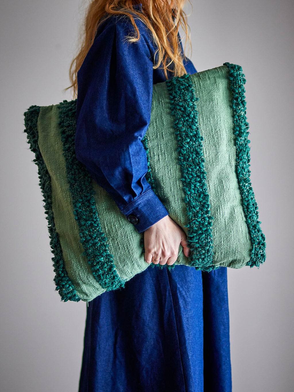 Cory - Cojín - Verde - Algodón Oeko-Tex®
