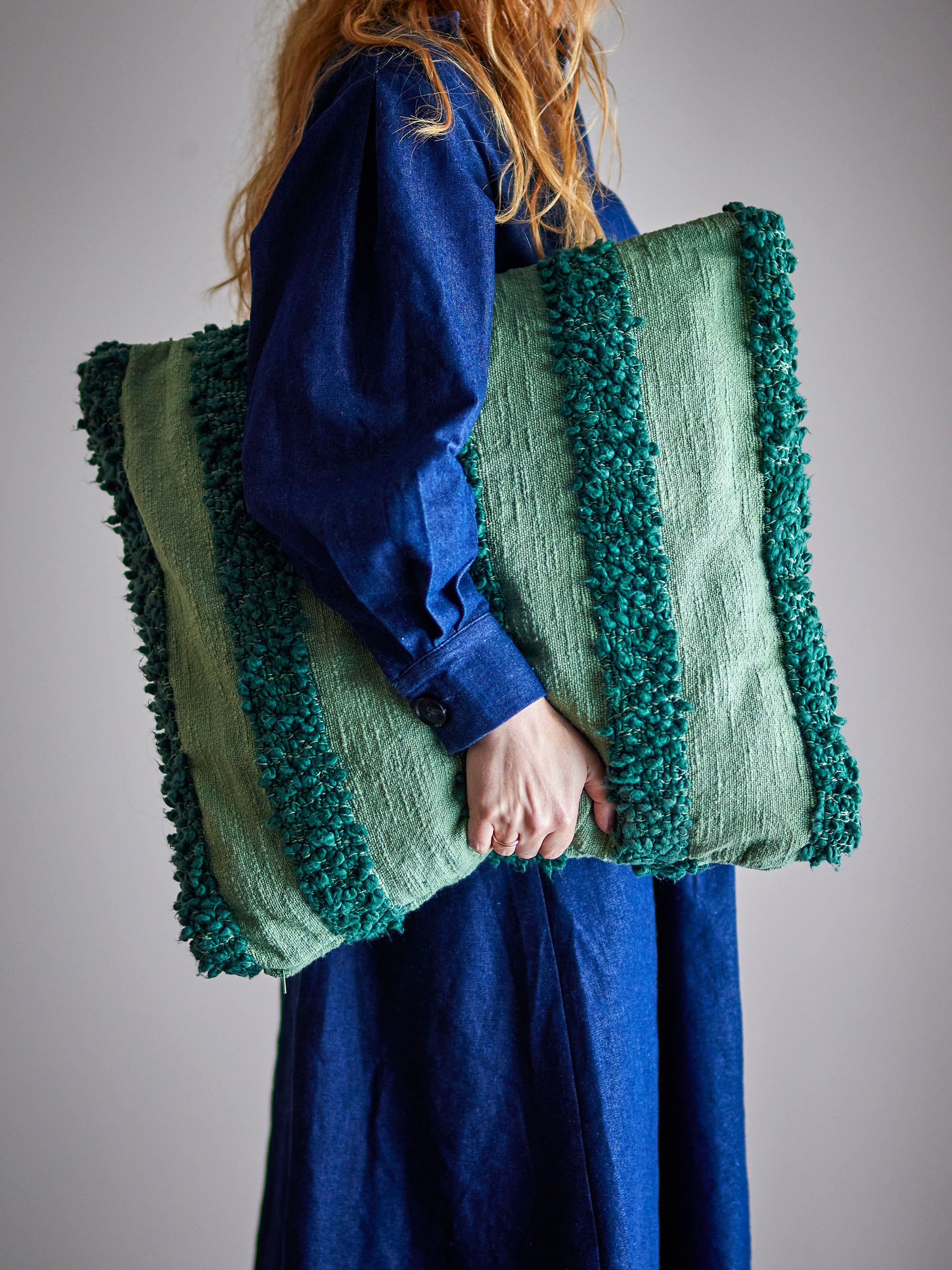 Cory - Cojín - Verde - Algodón Oeko-Tex®